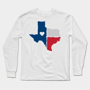 Show your Lone Star love with this Texas state t-shirt Long Sleeve T-Shirt